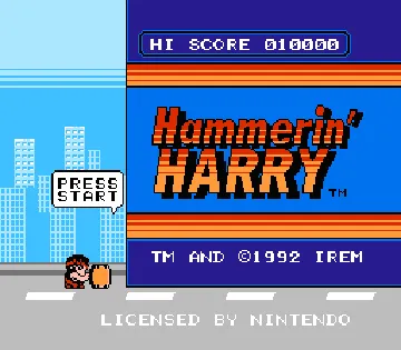 Hammerin' Harry (Europe) screen shot title